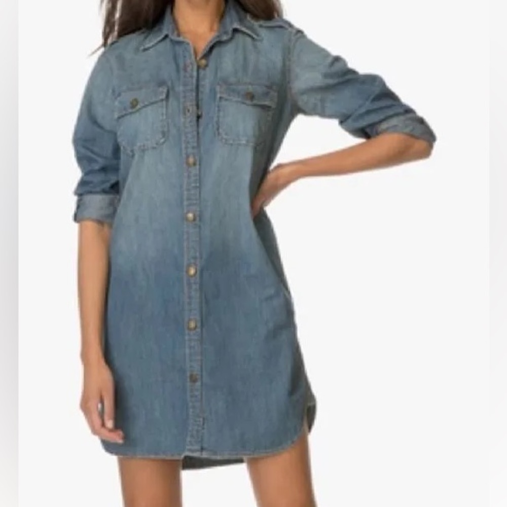 Current Elliot The Perfect Miner Chambray Shirt Dress